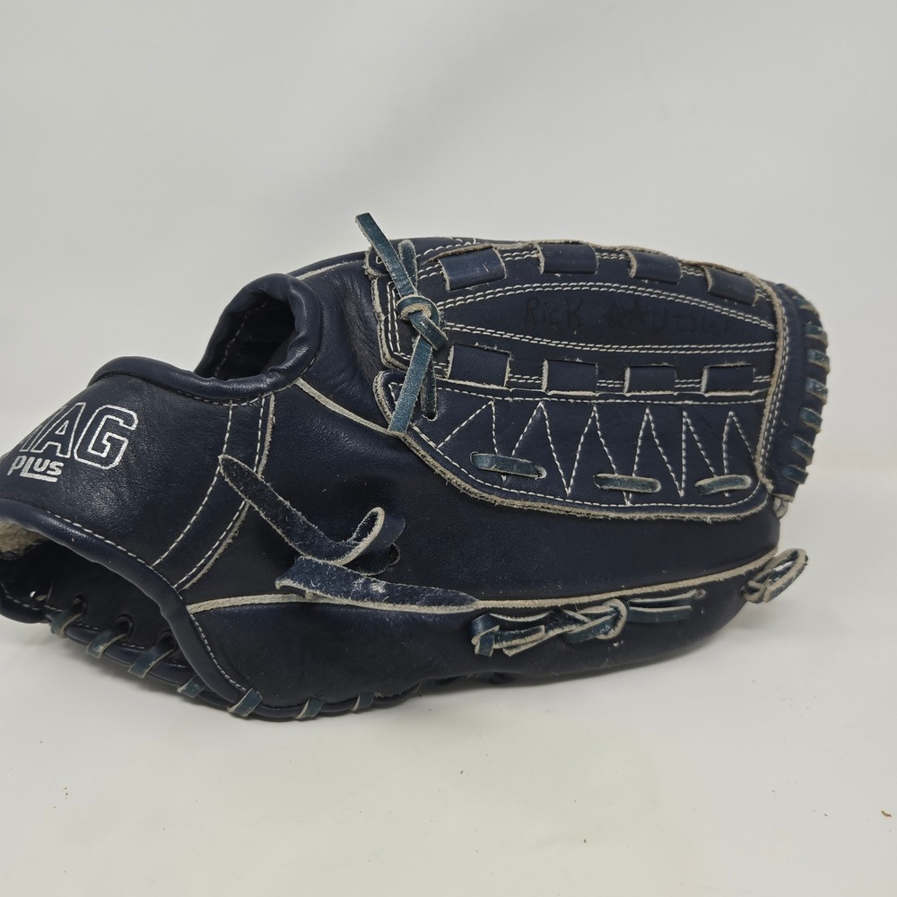 MAG PLUS Baseball Glove Handcrafted MP-2997 Blue Leather Rawhide EZ-Catch Pocket